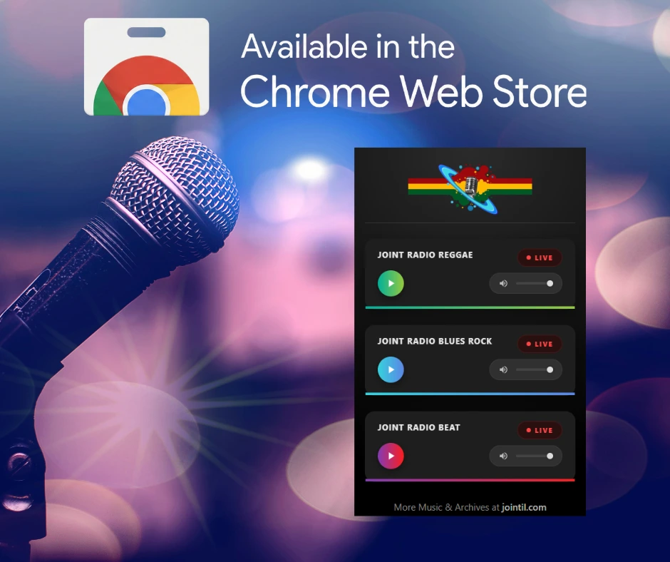 Download our extension, Joint Radio, and you can listen to us all the time.