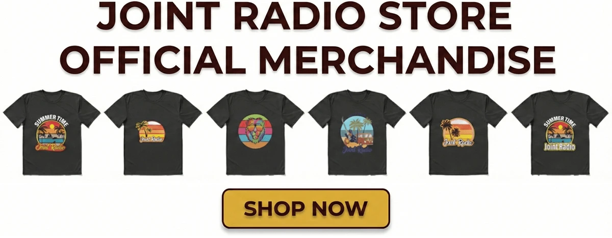 Come to visit Joint Radio Shop. Order now the special shirt we designed. And lots of other cool and beautiful merchandising.